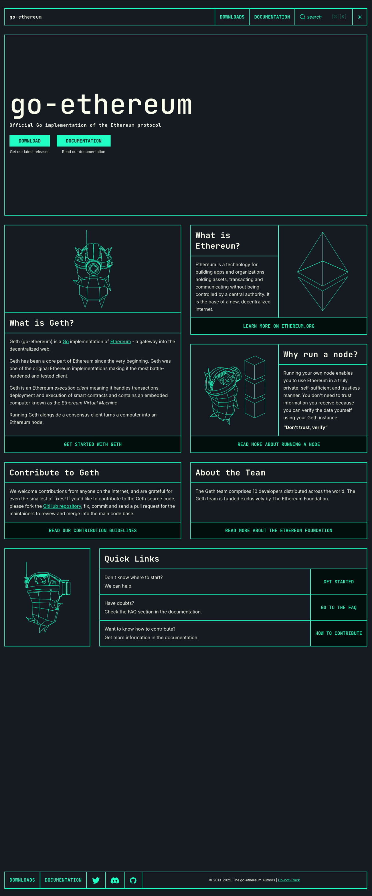 Geth website