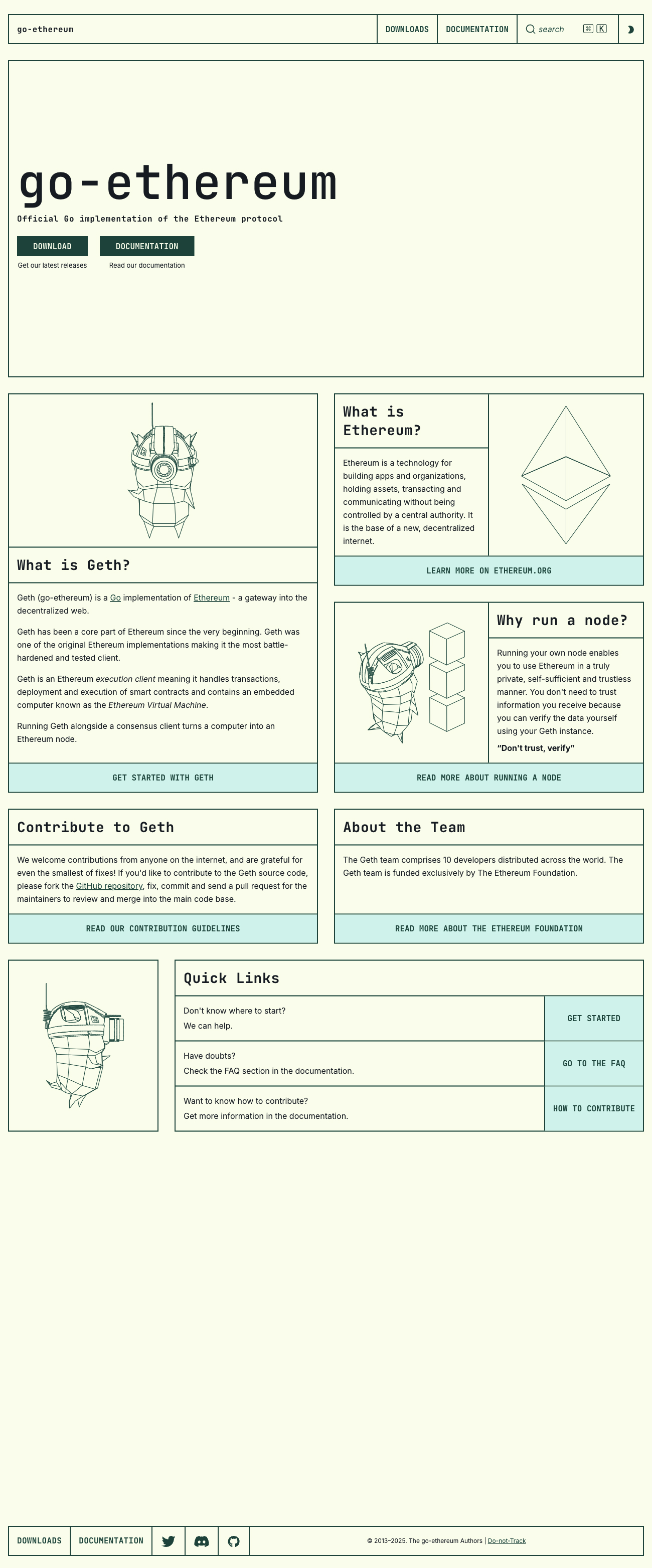Geth website