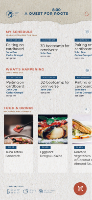 THU mobile app screenshot]