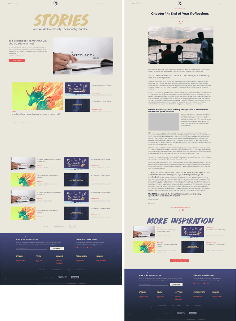 THU website blog